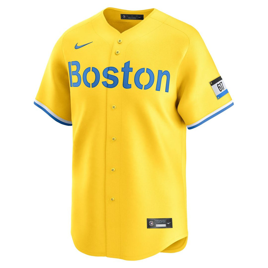 Boston Red Sox David Ortiz City Connect Retired Player Jersey - Gold