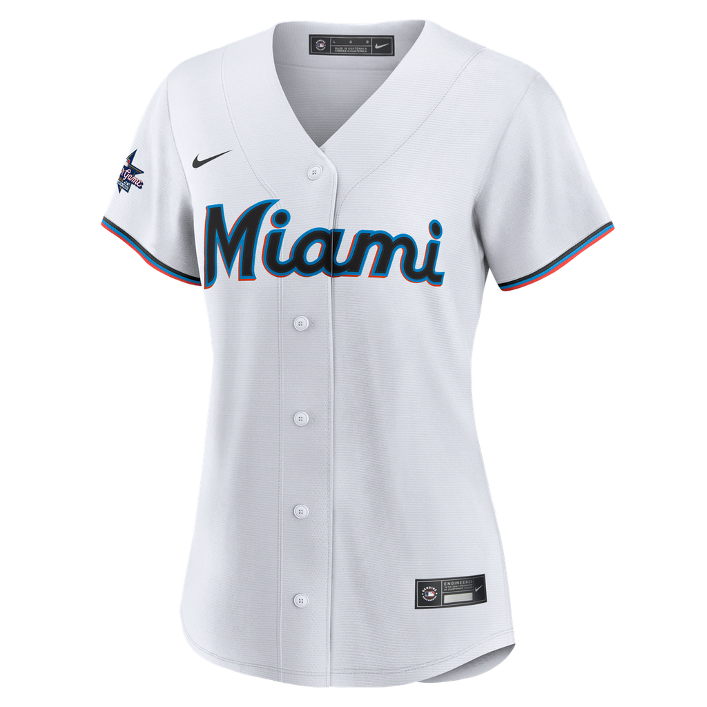 Miami Marlins Women's Replica Team Jersey - White