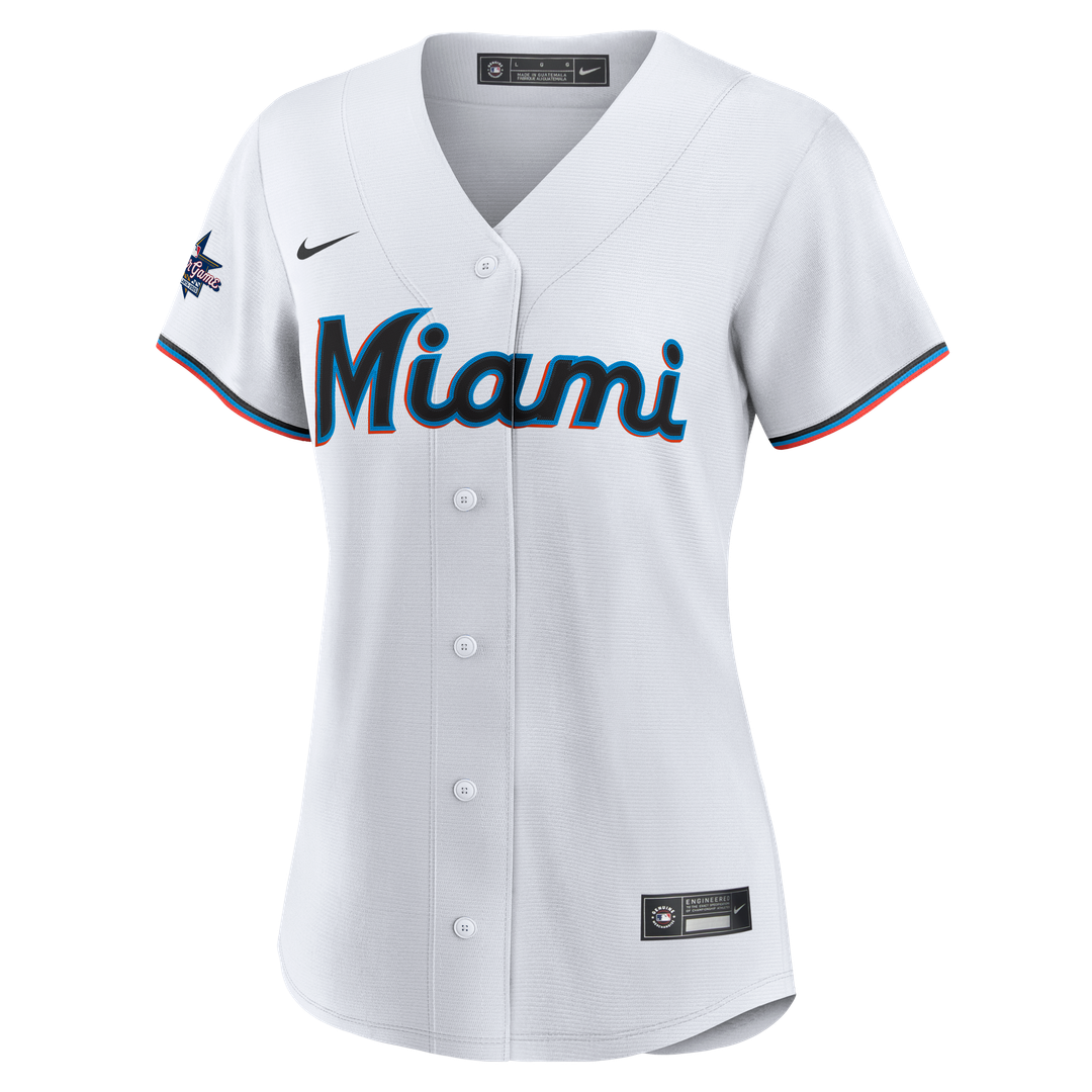 Miami Marlins Women's Replica Team Jersey - White