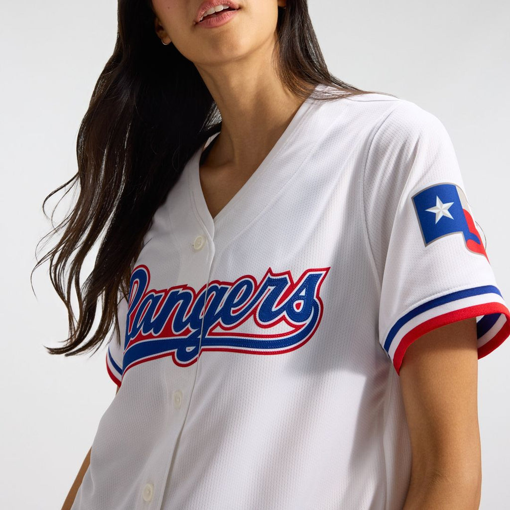 Texas Rangers Women's Home Limited Jersey - White