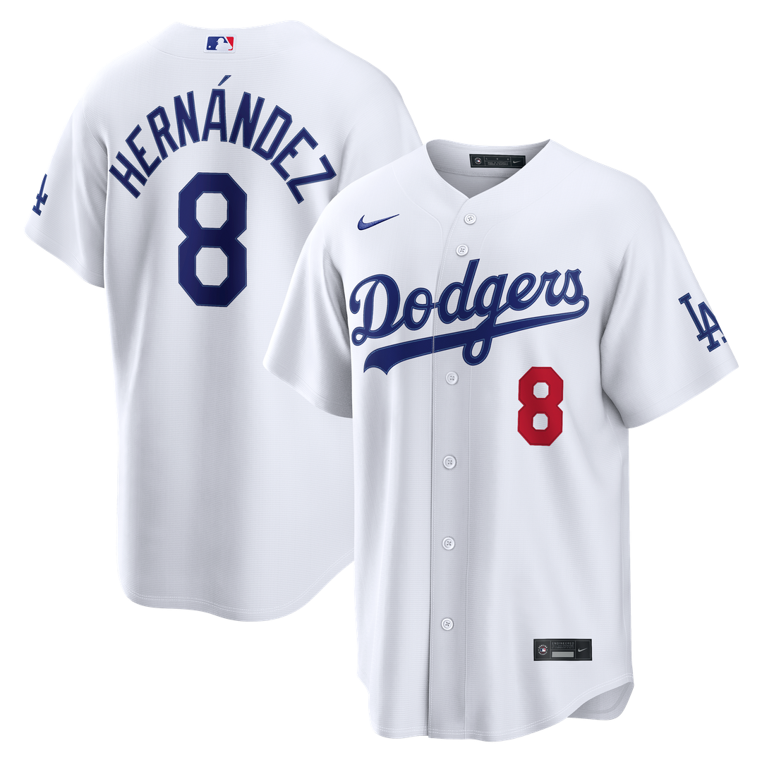 Los Angeles Dodgers Enrique Hernández Home Stadium Jersey - White