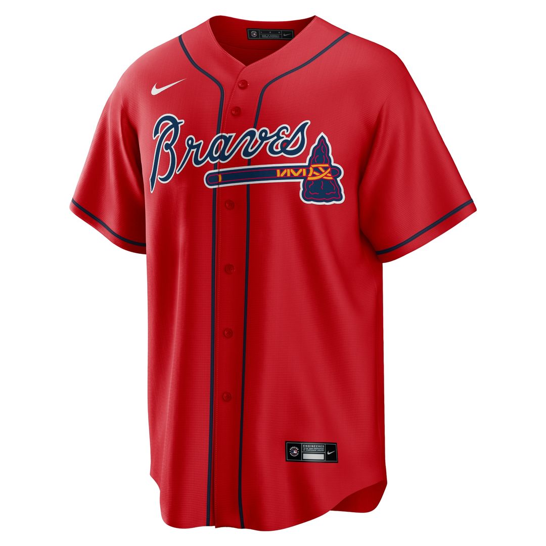 Atlanta Braves Alternate Replica Team Jersey - Red