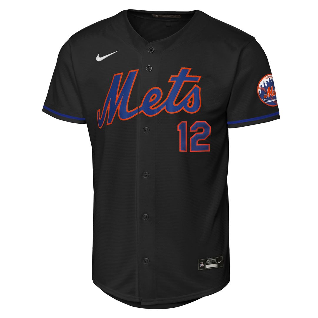 New York Mets Francisco Lindor Youth Road Stadium Jersey - Gray