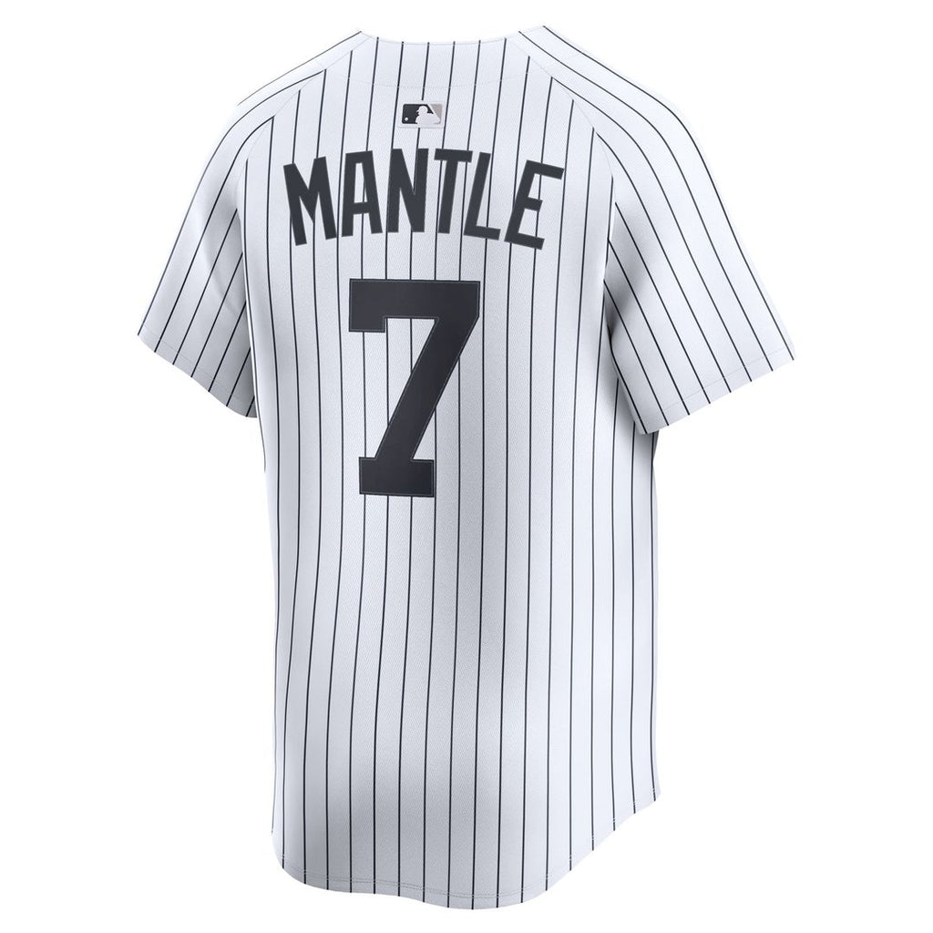 New York Yankees Mickey Mantle Home Limited Jersey - White