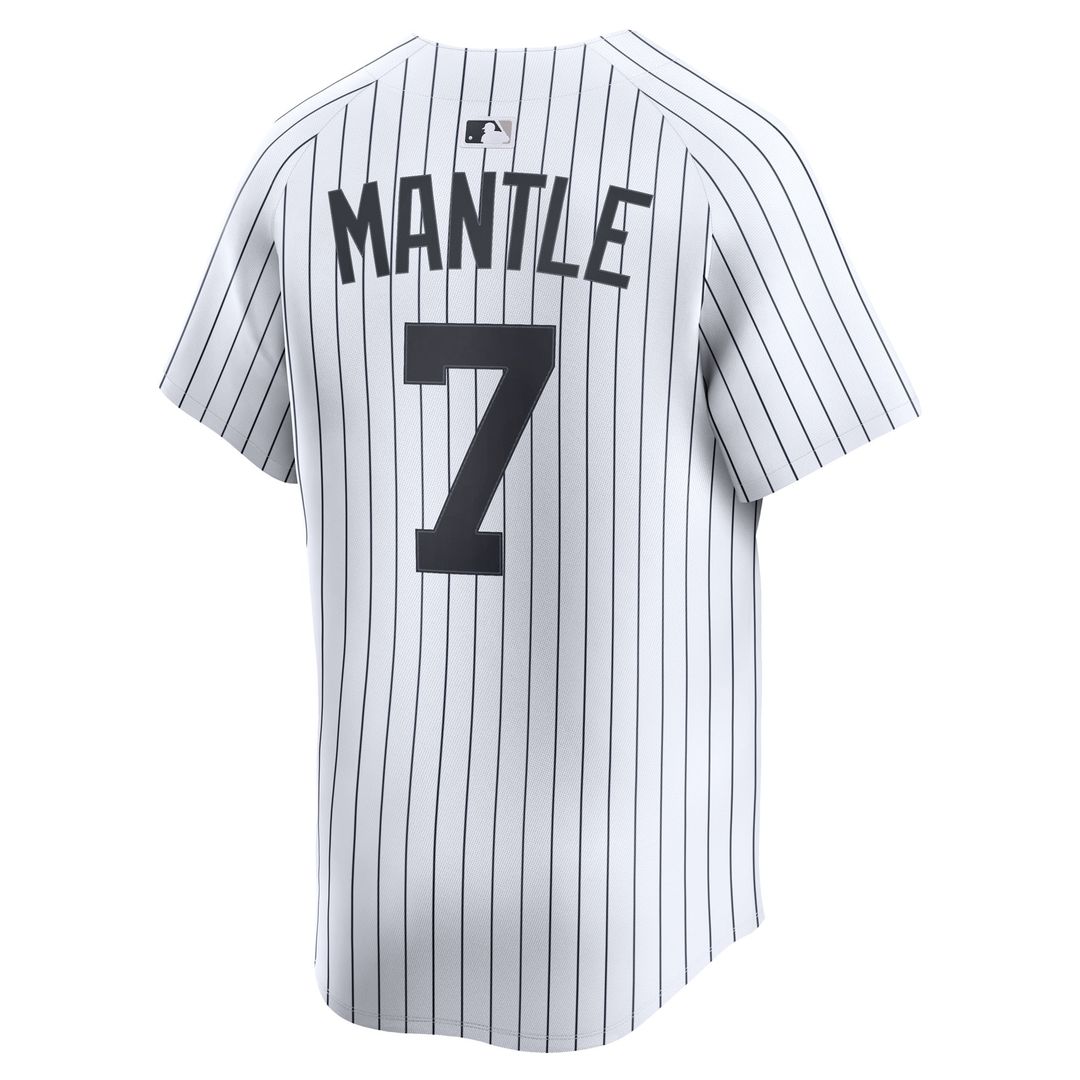 New York Yankees Mickey Mantle Home Limited Jersey - White
