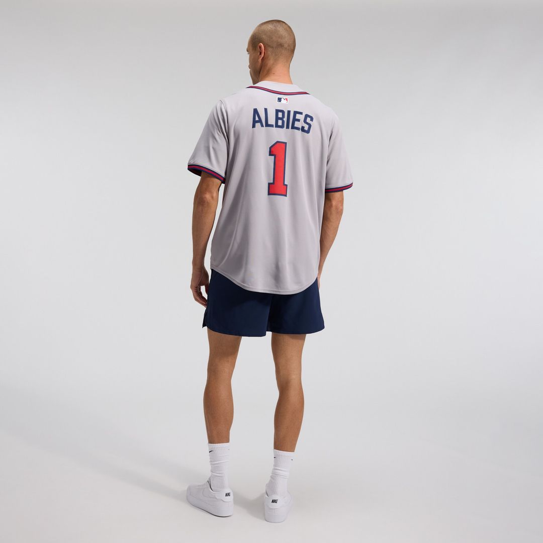 Atlanta Braves Ozzie Albies Road Limited Jersey - Gray