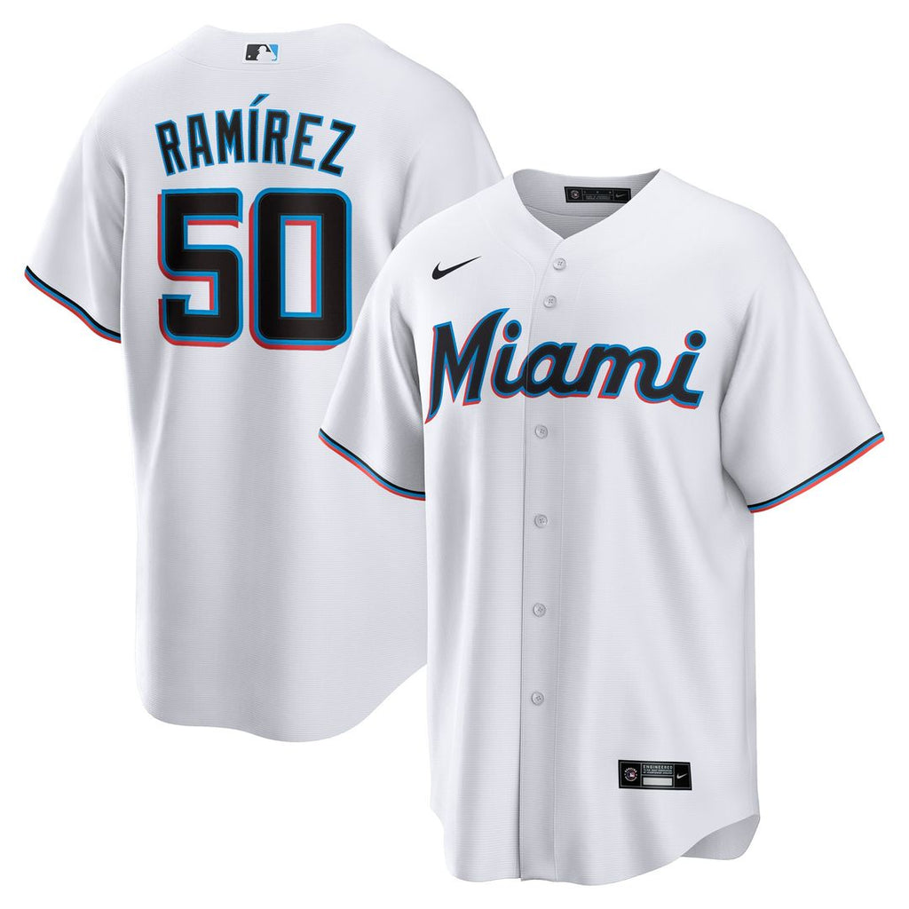 Miami Marlins Agustín Ramírez Home Replica Jersey - White