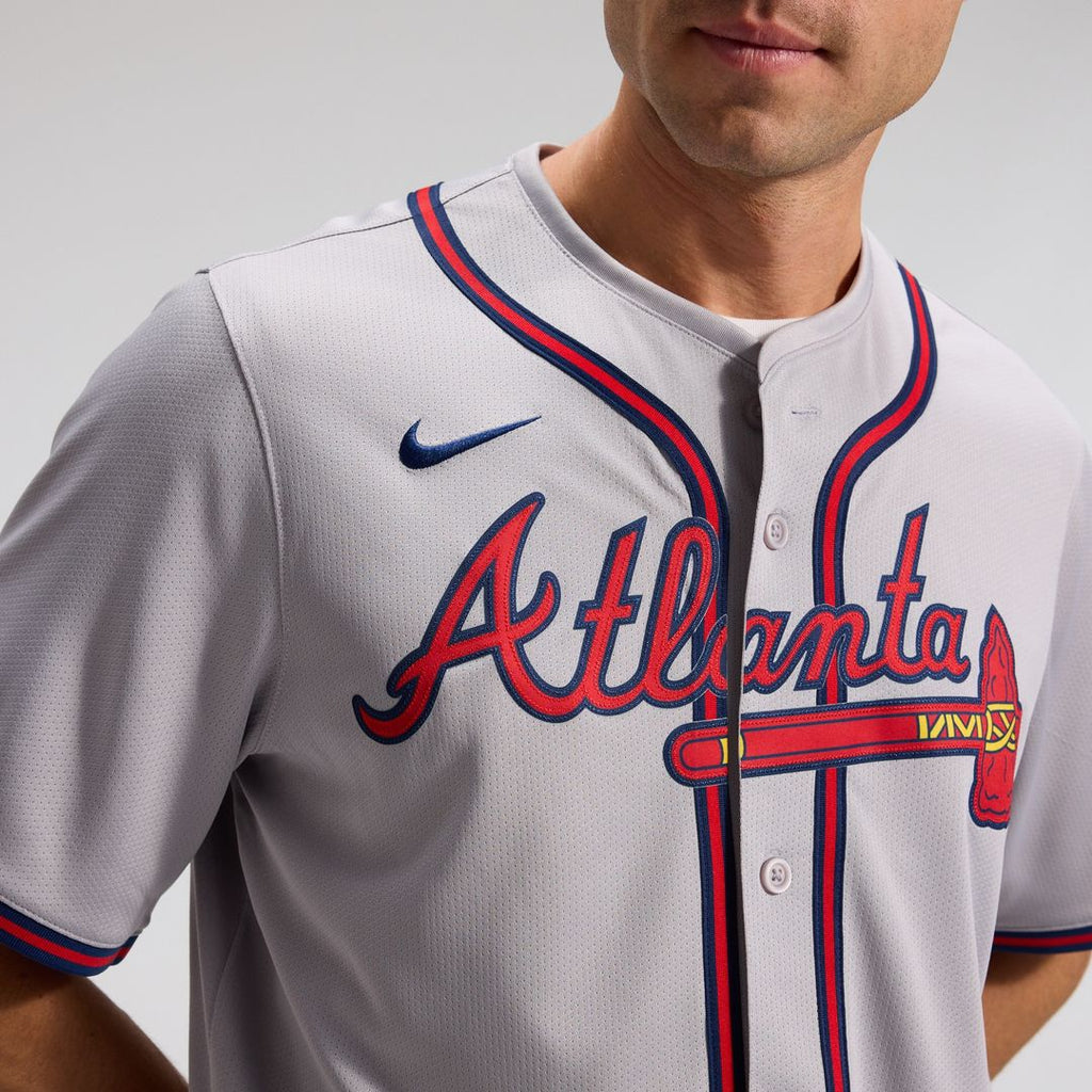 Atlanta Braves Ozzie Albies Road Limited Jersey - Gray