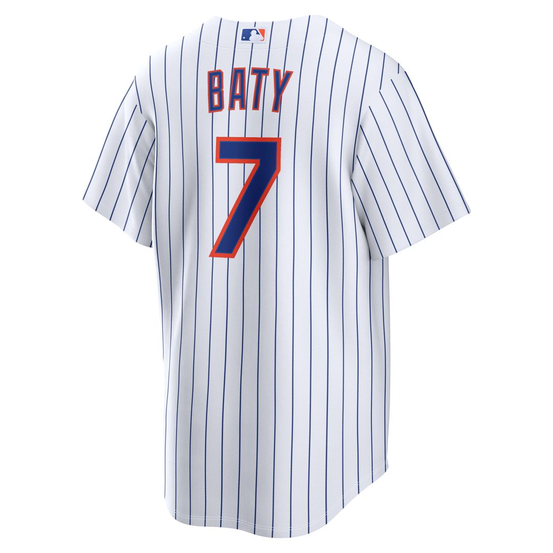 New York Mets Brett Baty Home Replica Jersey - White