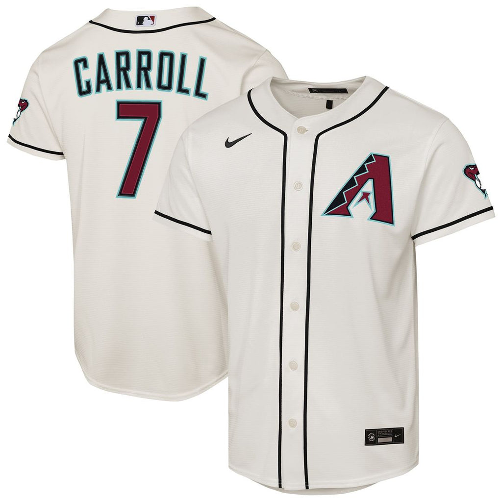 Arizona Diamondbacks Corbin Carroll Youth Home Stadium Jersey - Cream