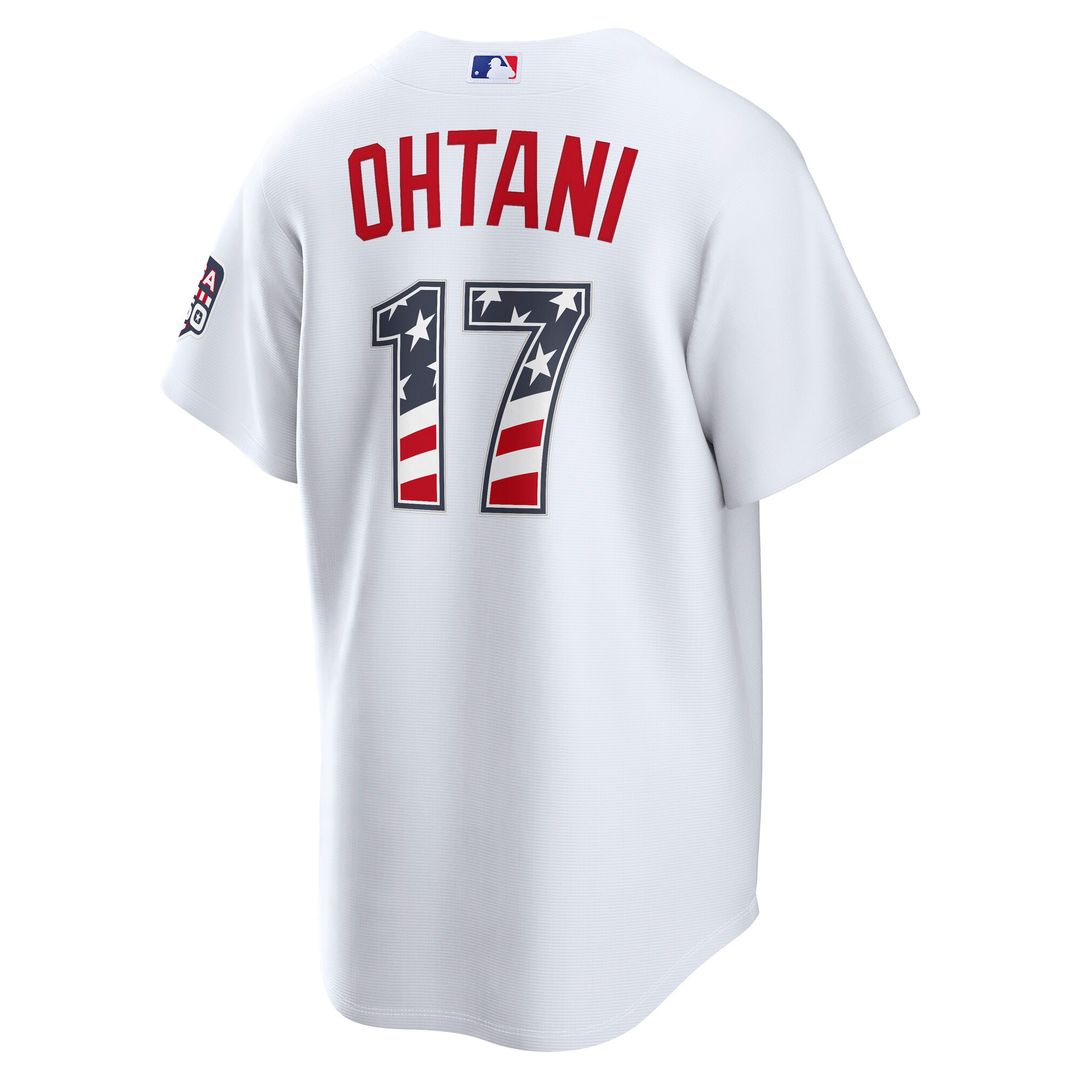 Los Angeles Dodgers Shohei Ohtani USA 250 Fourth of July Home Stadium Jersey - White