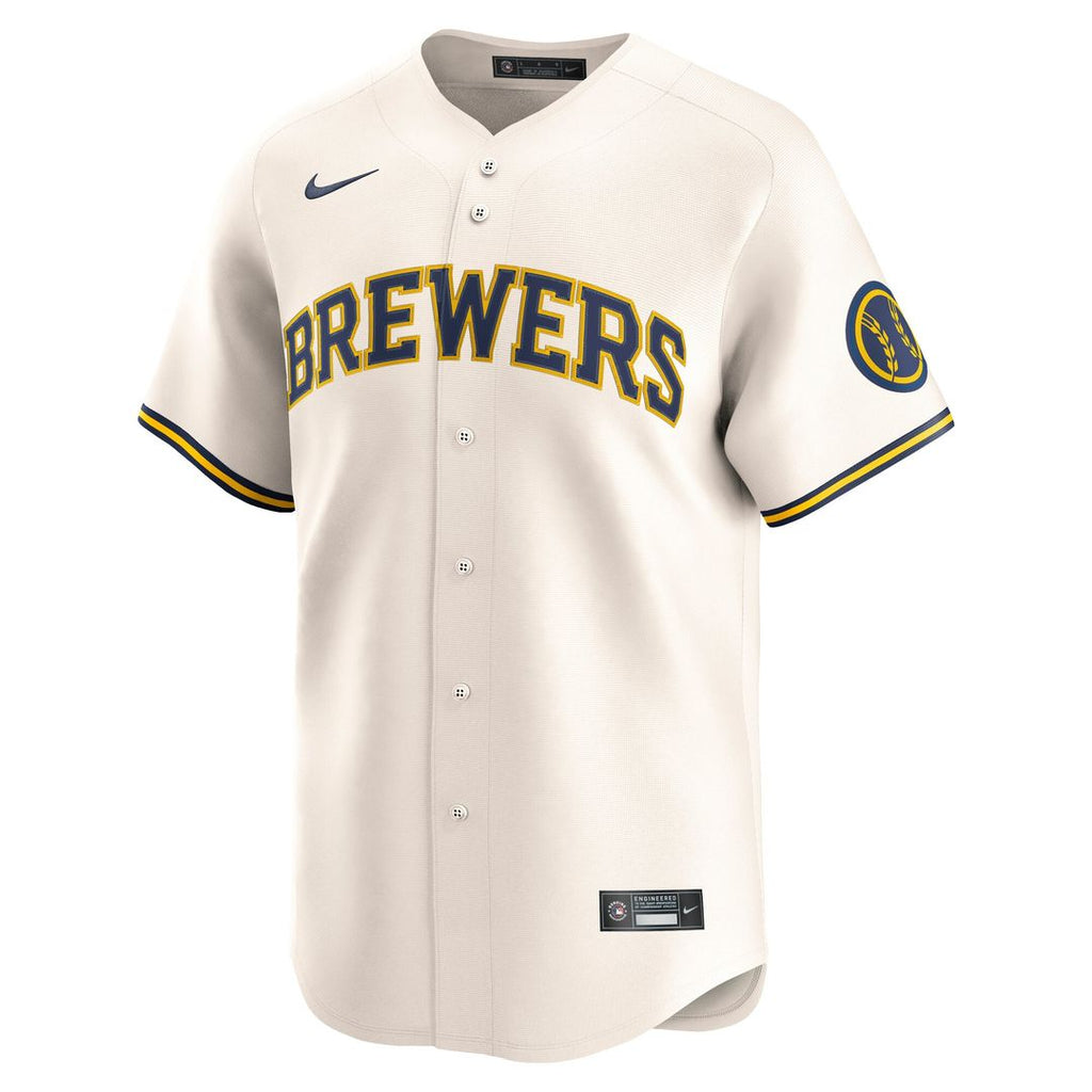 Milwaukee Brewers Home Limited Jersey - Cream