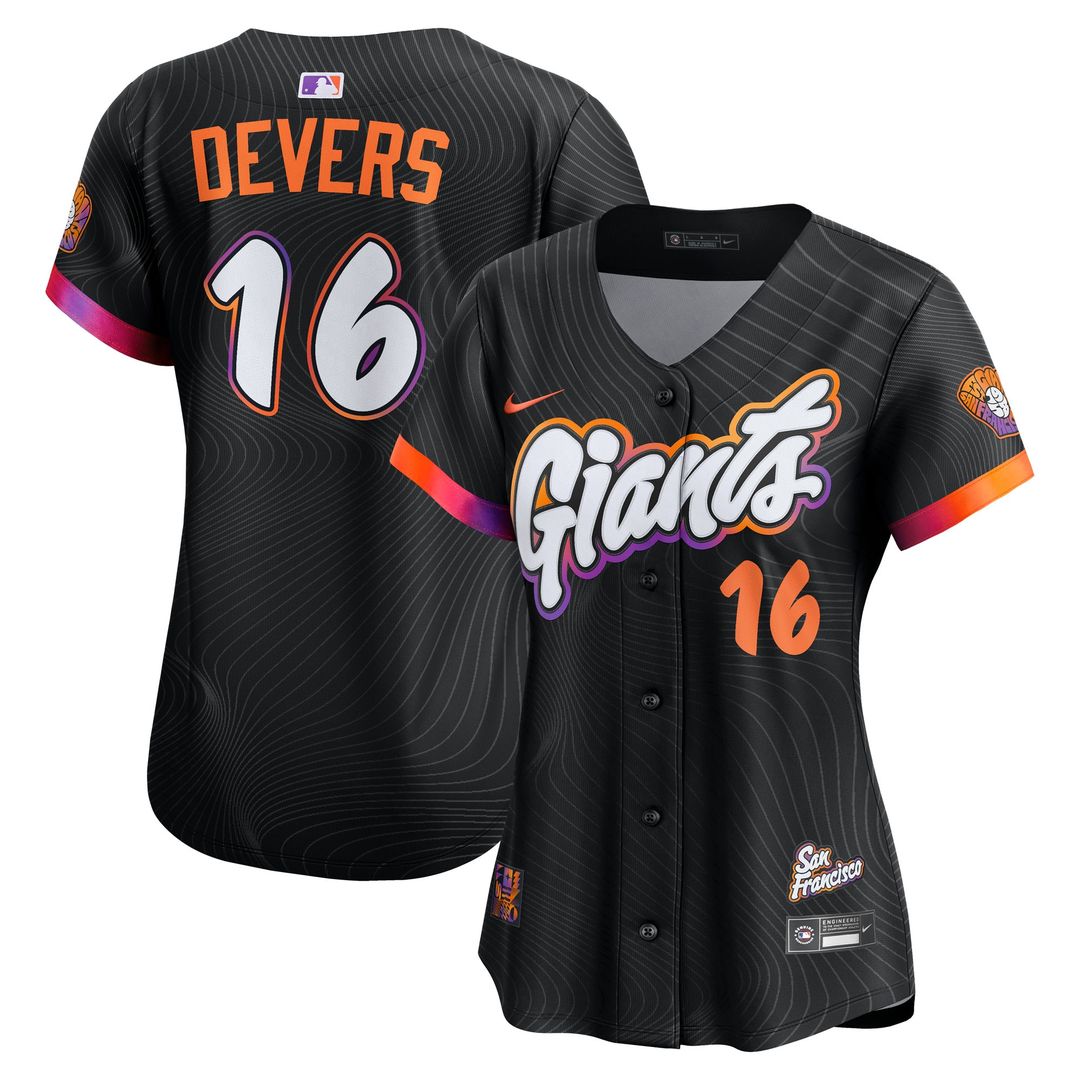 San Francisco Giants Rafael Devers Women's 2025 City Connect Limited Jersey - Black