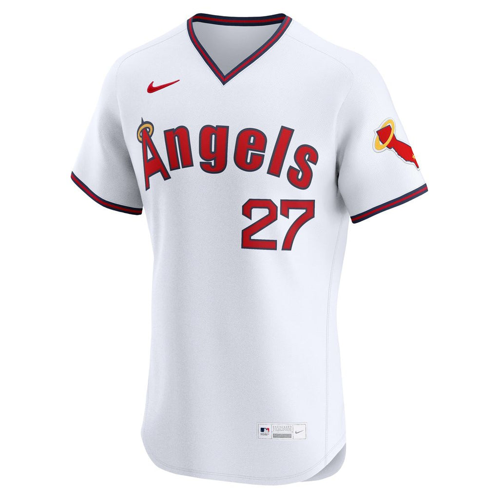Los Angeles Angels Mike Trout Alternate 2 Elite Jersey - White