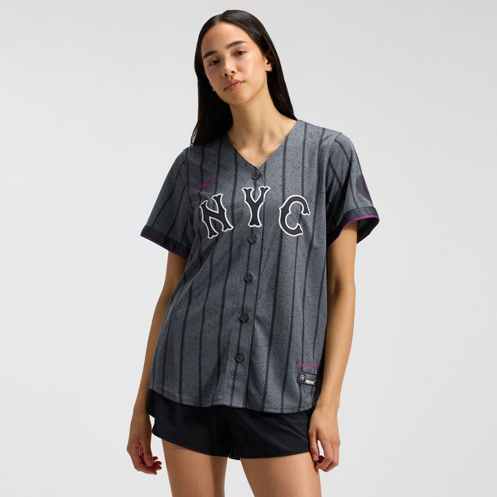 New York Mets Women's City Connect Limited Jersey - Gray