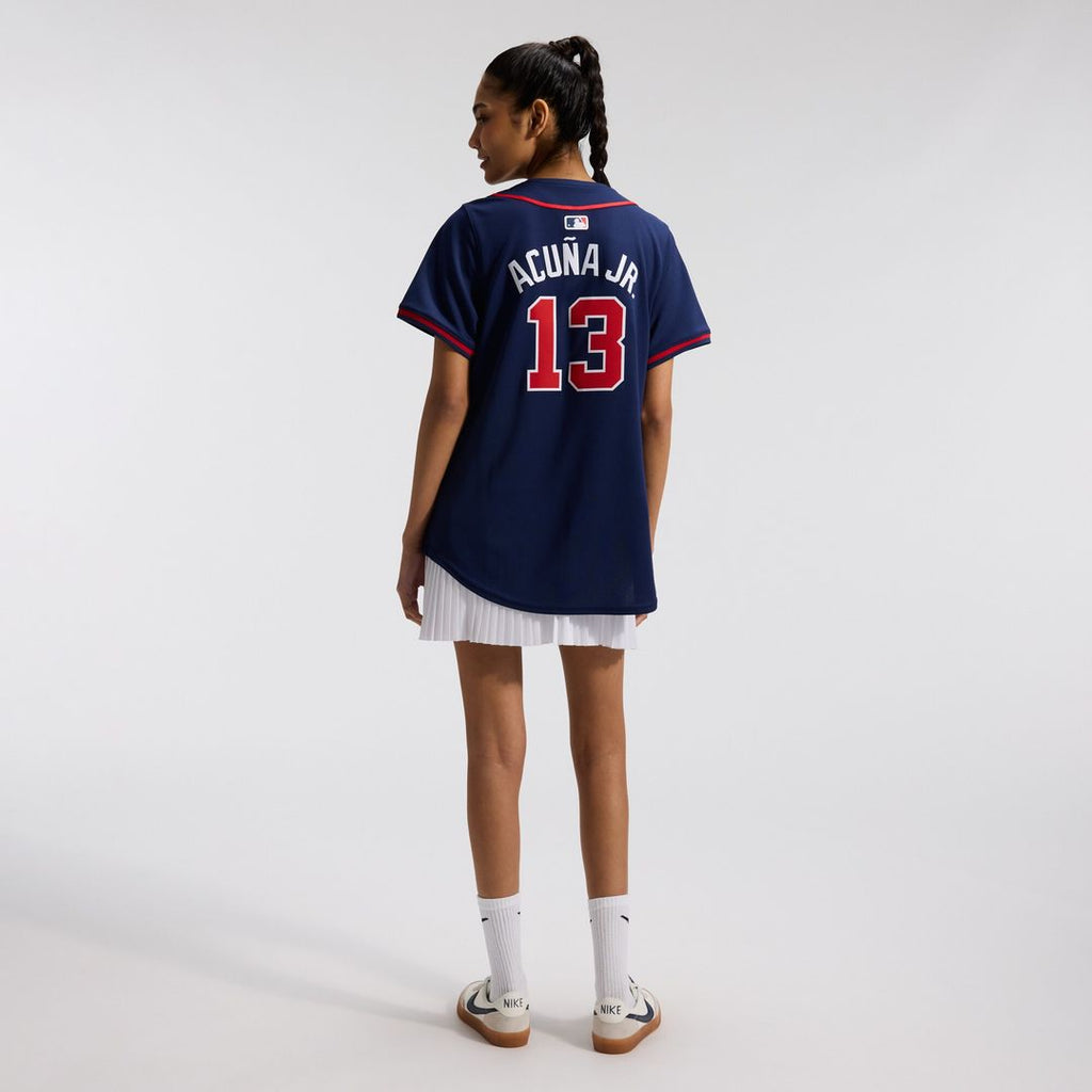 Atlanta Braves Ronald Acuña Jr. Women's Alternate Limited Jersey - Navy