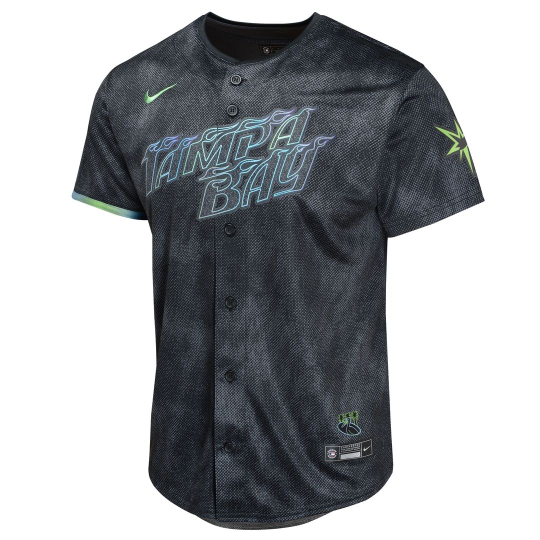 Tampa Bay Rays Shane McClanahan Youth 2024 City Connect Limited Jersey - Charcoal