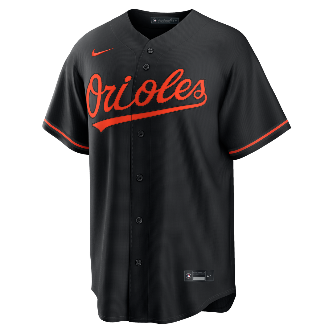 Baltimore Orioles Gunnar Henderson Alternate Replica Jersey - Black