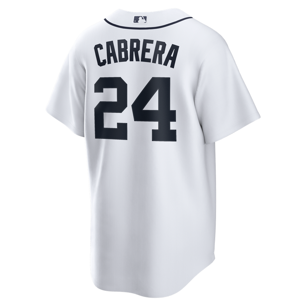 Detroit Tigers Miguel Cabrera Home Retired Replica Jersey - White