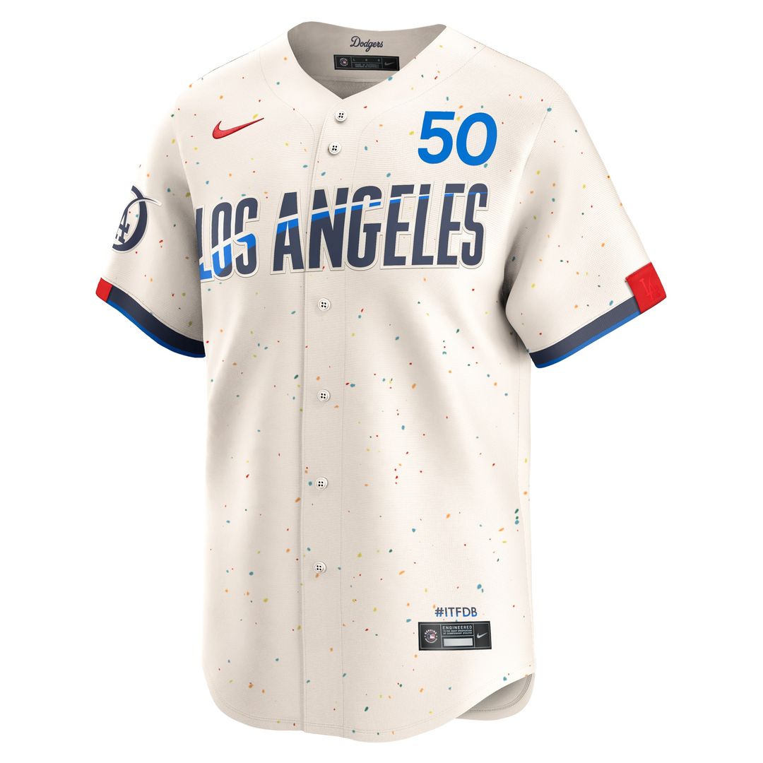 Los Angeles Dodgers Mookie Betts City Connect Limited Jersey - Cream