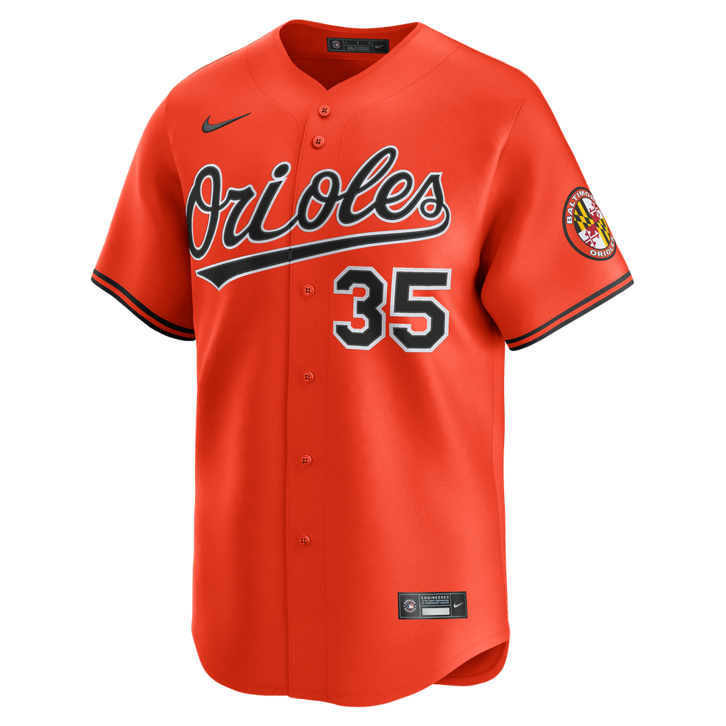 Baltimore Orioles Adley Rutschman 2nd Alternate Limited Jersey - Orange