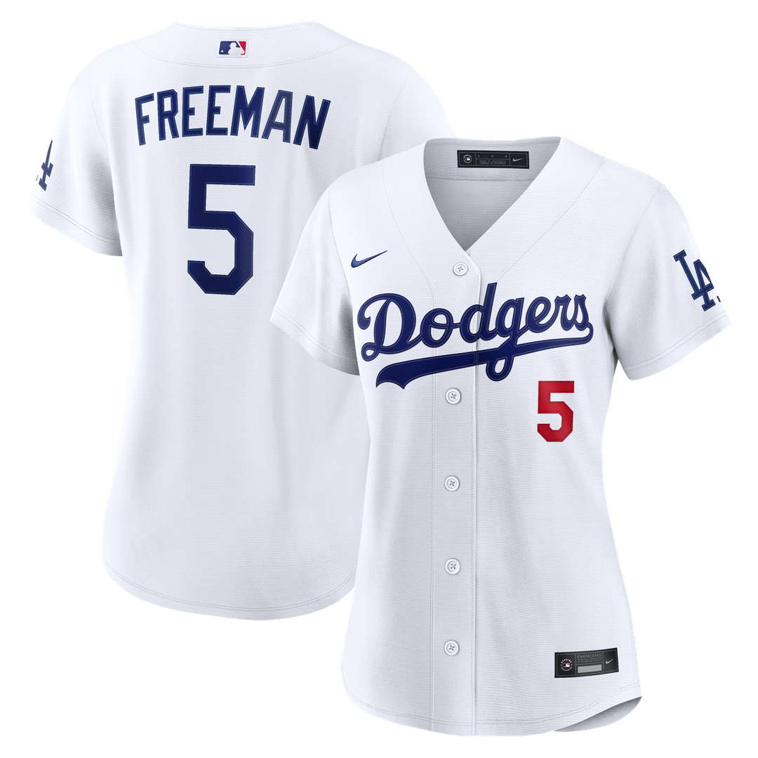 Los Angeles Dodgers Freddie Freeman Women's Home Stadium Jersey - White