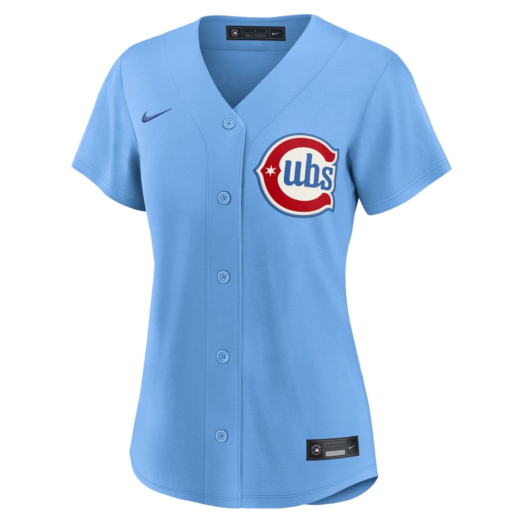 Chicago Cubs Women's Alternate Replica Jersey - Light Blue