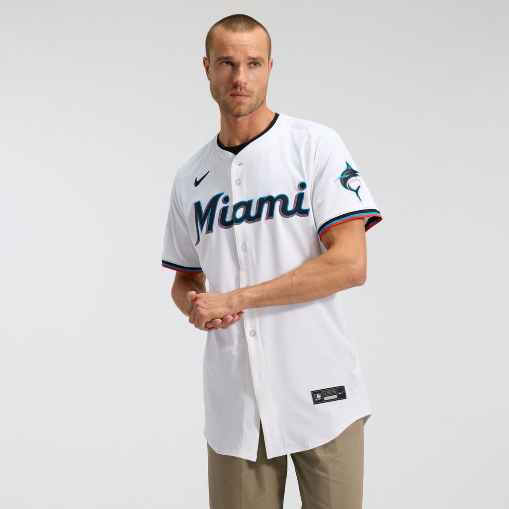 Miami Marlins Home Elite Jersey - White
