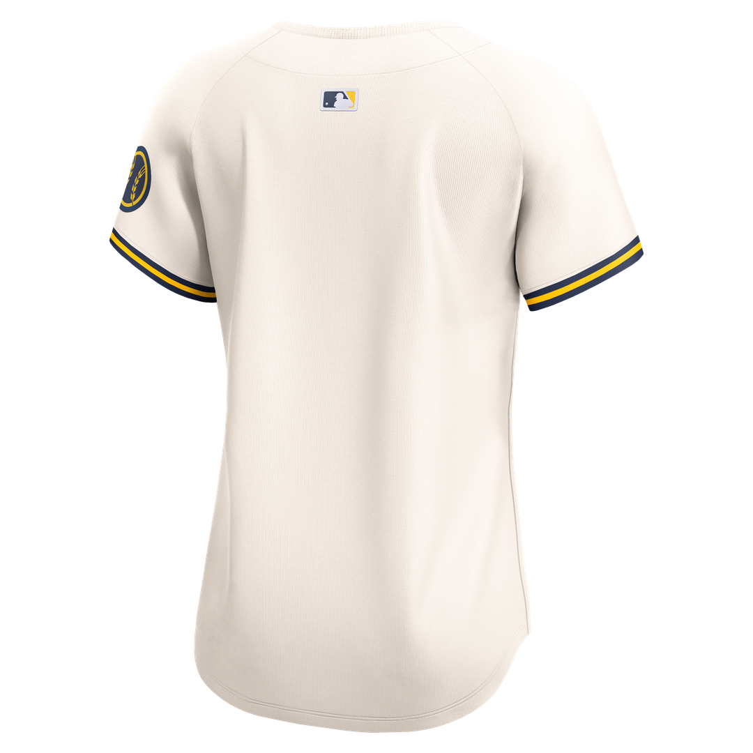 Milwaukee Brewers Women's Home Limited Jersey - Cream