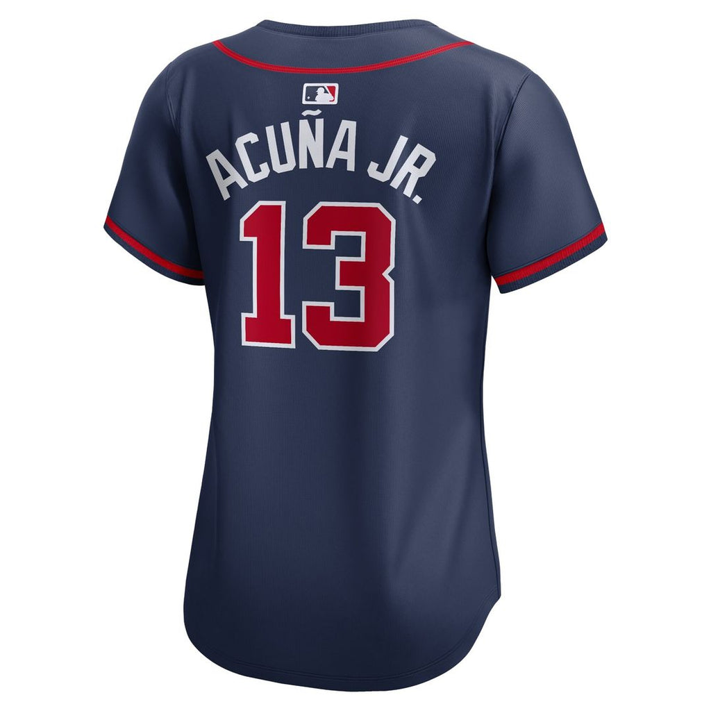Atlanta Braves Ronald Acuña Jr. Women's Alternate Limited Jersey - Navy