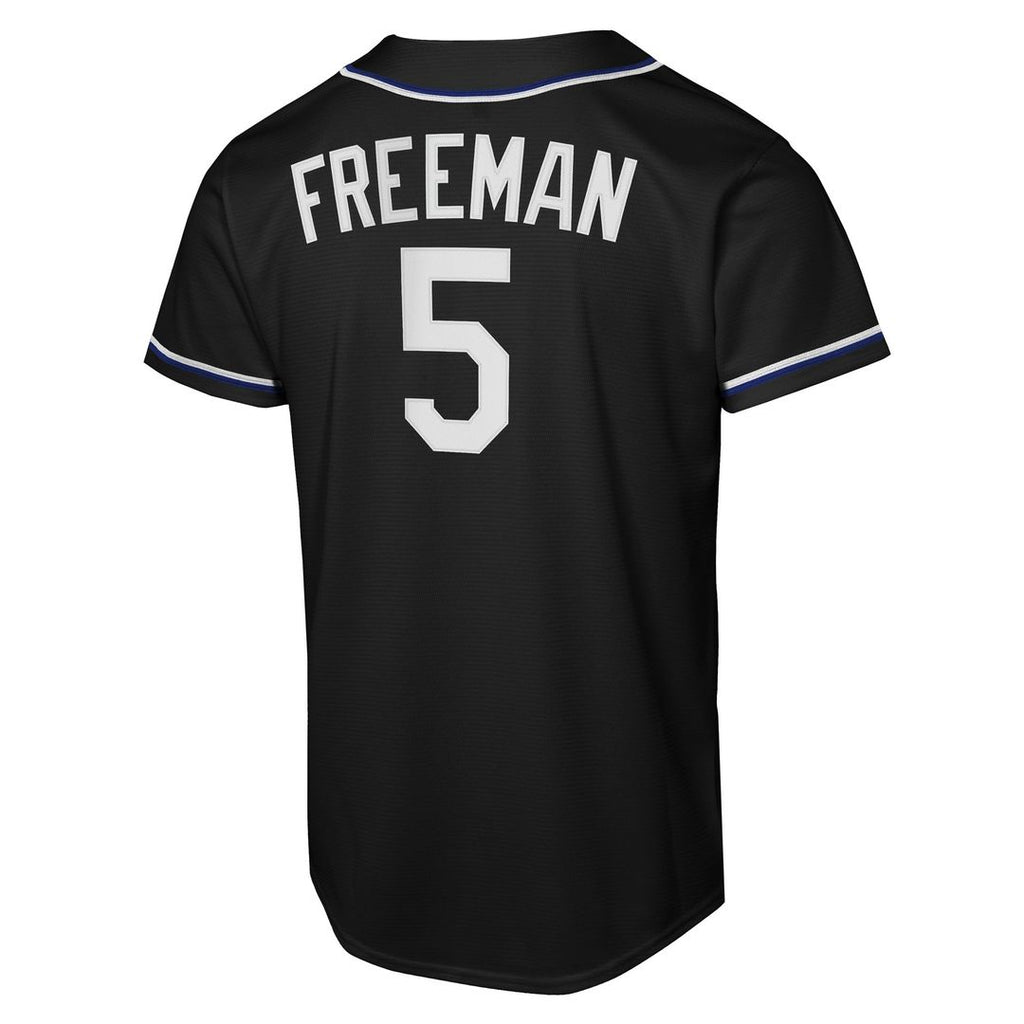 Los Angeles Dodgers Freddie Freeman Youth Fashion Replica Jersey - Black