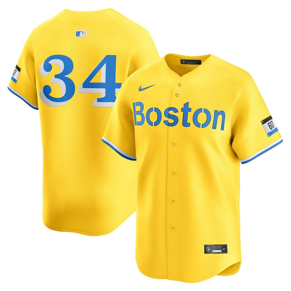 Boston Red Sox David Ortiz City Connect Retired Player Jersey - Gold