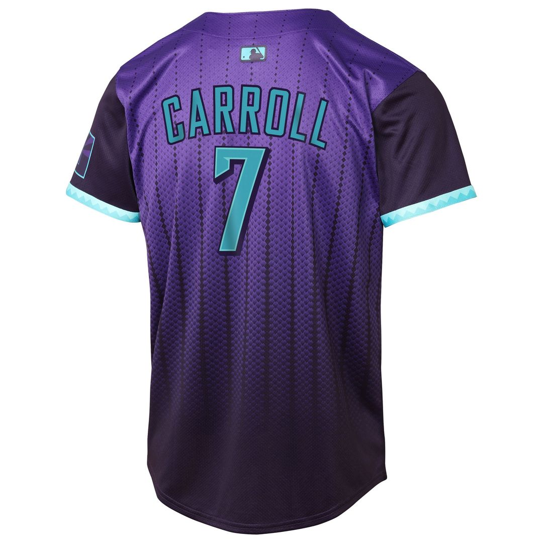 Arizona Diamondbacks Corbin Carroll Youth 2025 City Connect Limited Jersey - Purple