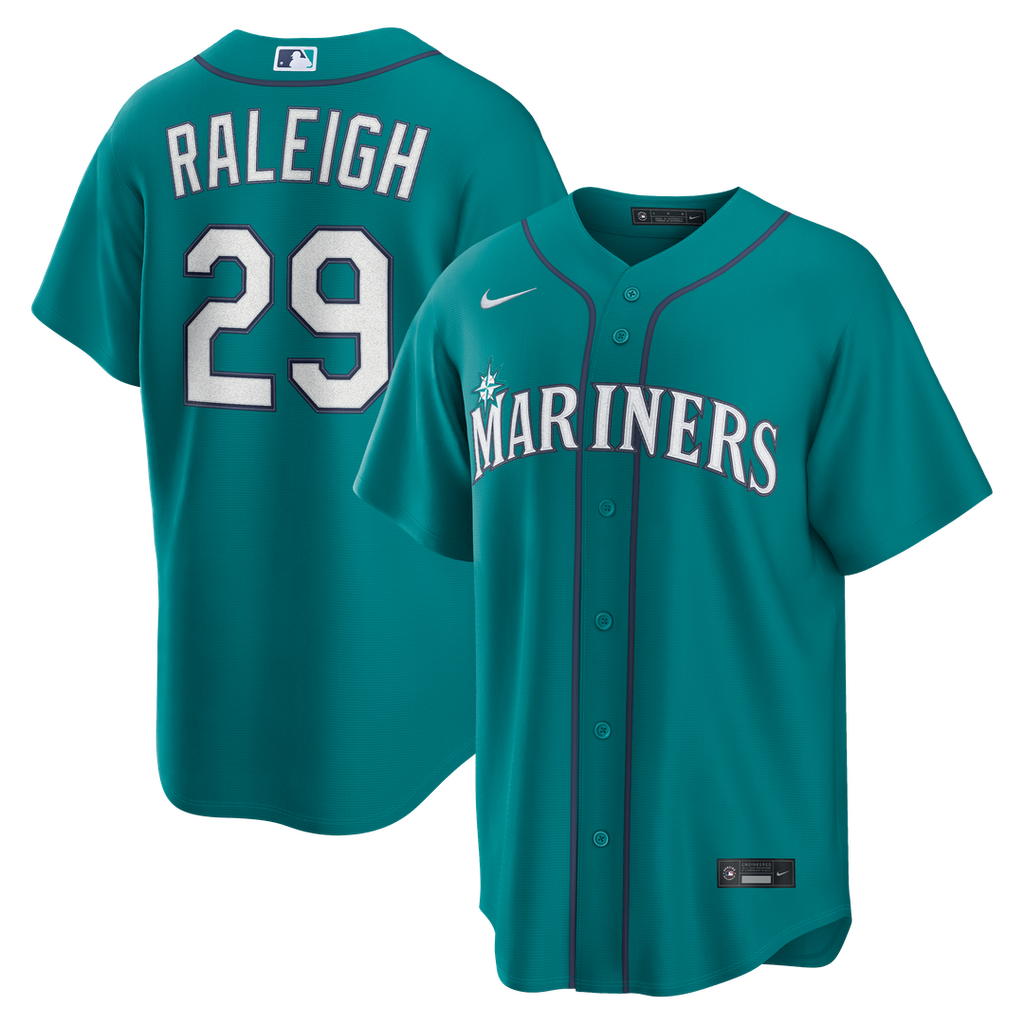 Seattle Mariners Cal Raleigh Alternate Replica Jersey - Teal