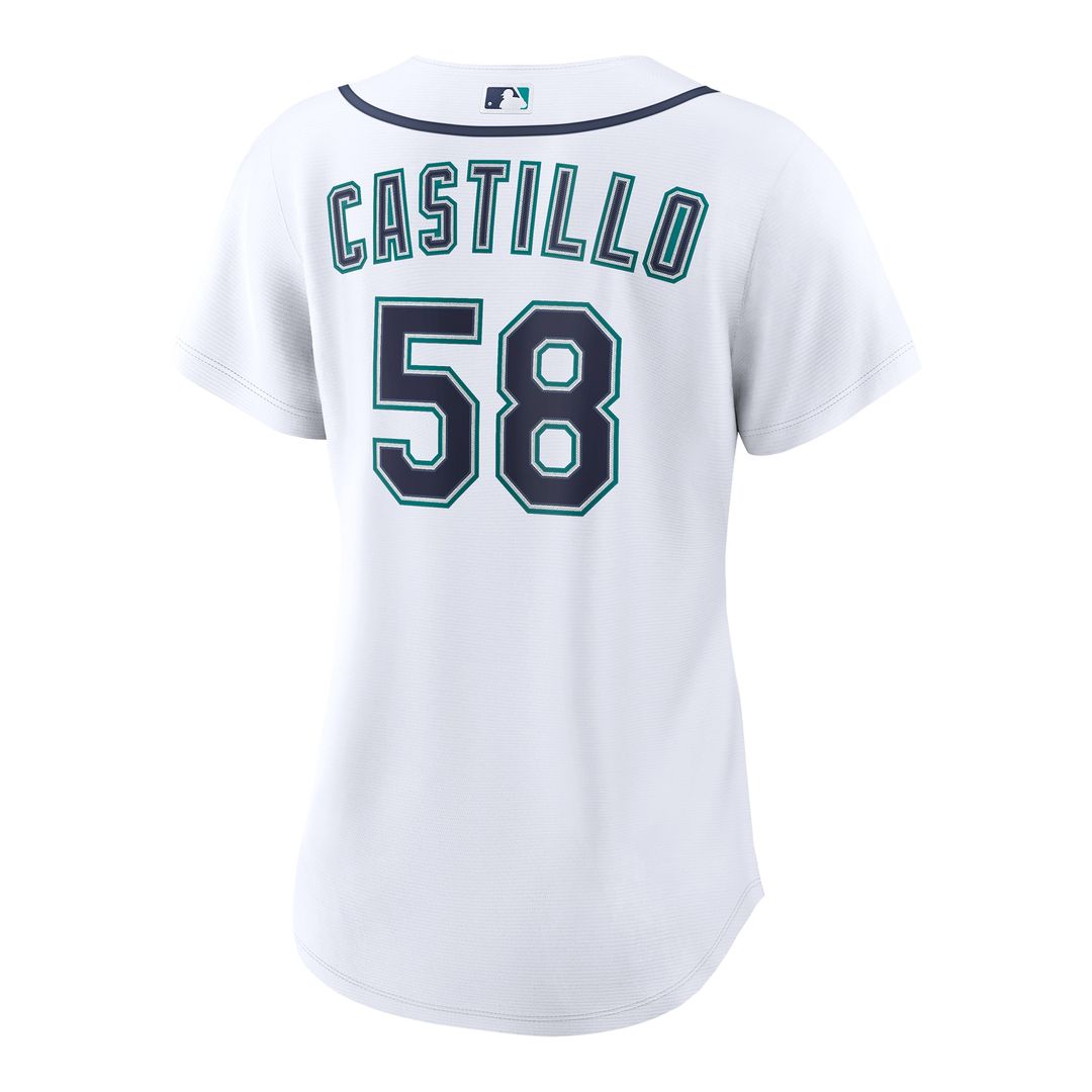 Seattle Mariners Luis Castillo Women's Home Replica Jersey - White