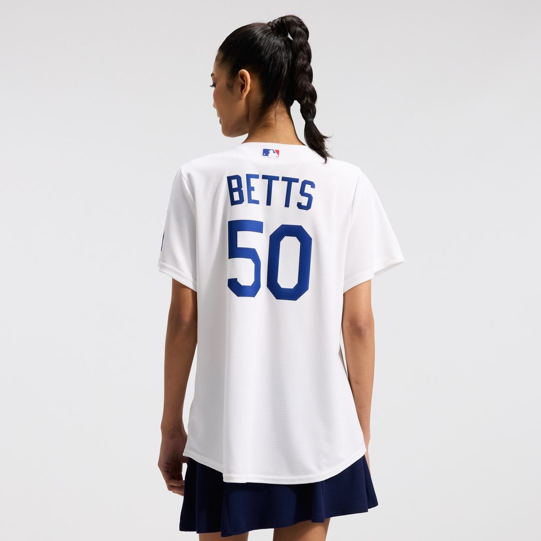 Los Angeles Dodgers Mookie Betts Women's Home Stadium Jersey - White