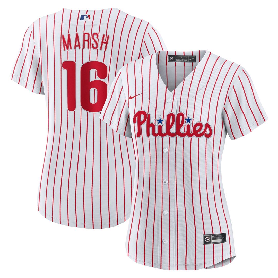 Philadelphia Phillies Brandon Marsh Women's Home Replica Jersey - White