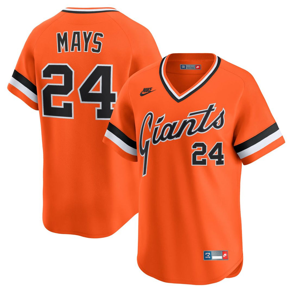 San Francisco Giants Willie Mays Cooperstown Limited Jersey - Orange