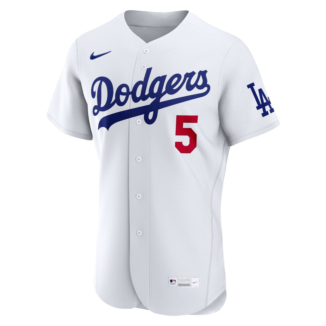 Los Angeles Dodgers Freddie Freeman Home Authentic Jersey - White