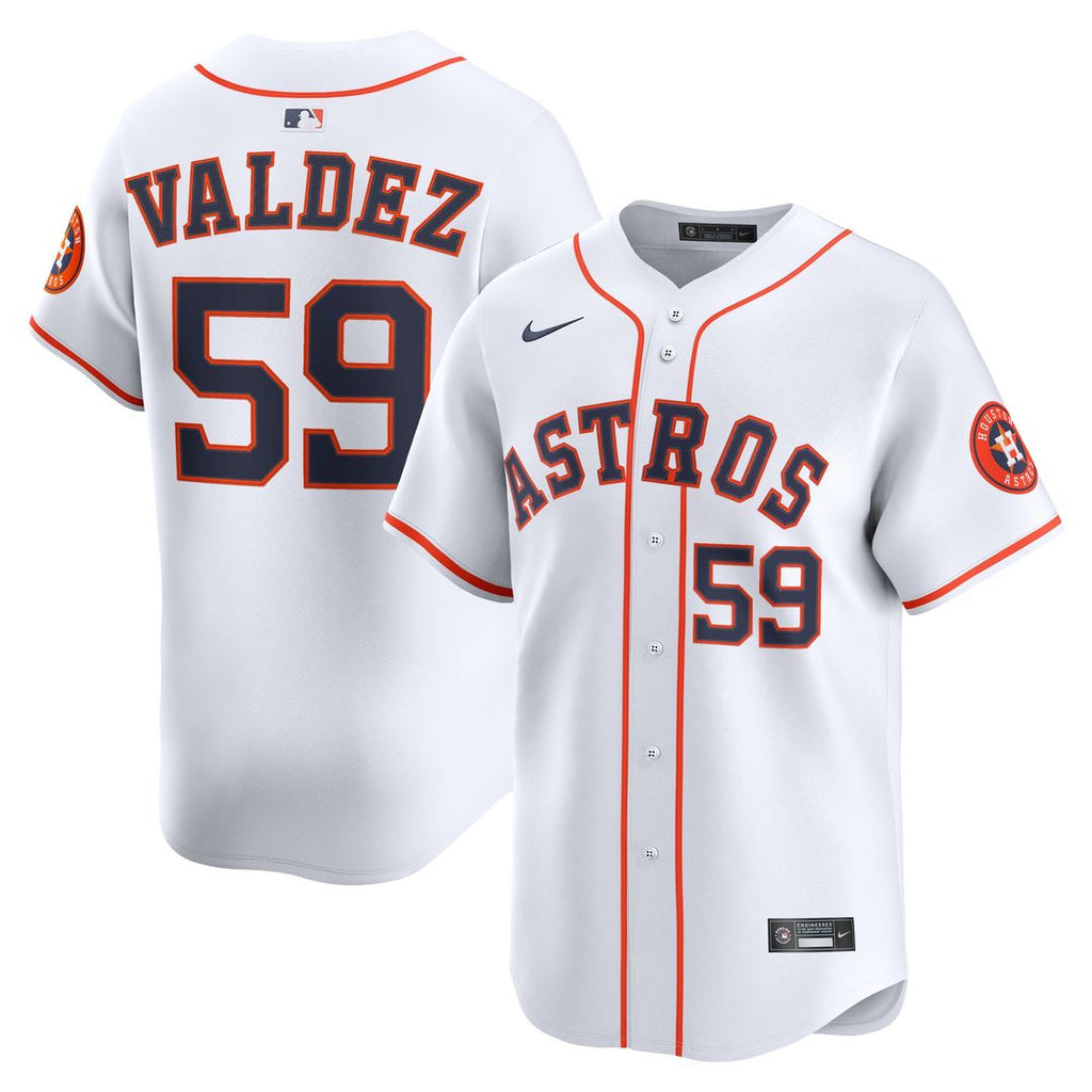Houston Astros Framber Valdez Home Limited Jersey - White