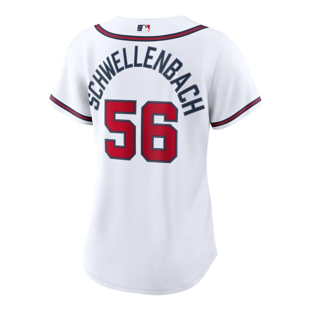 Atlanta Braves Spencer Schwellenbach Women's Home Replica Jersey - White