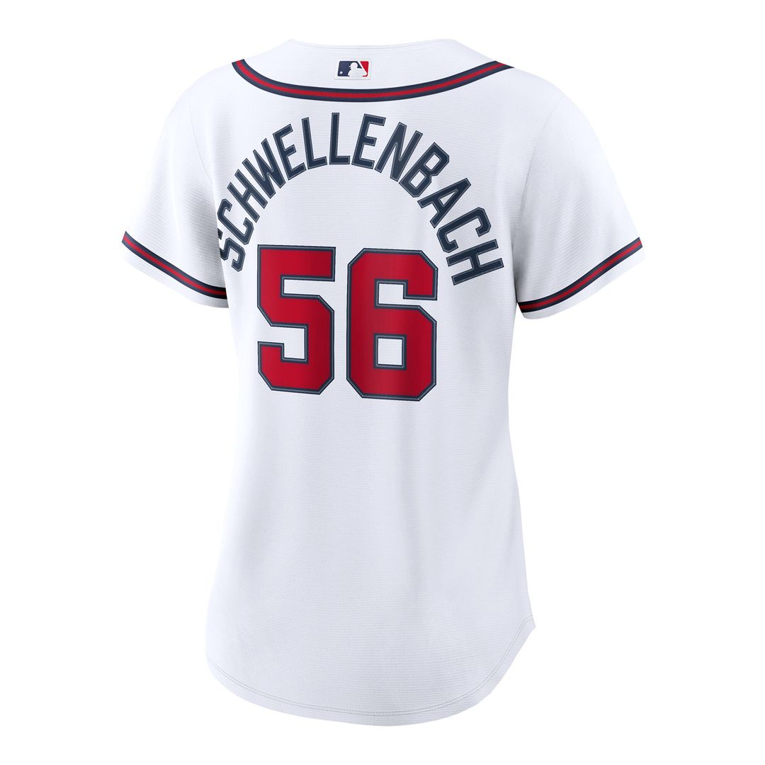 Atlanta Braves Spencer Schwellenbach Women's Home Replica Jersey - White