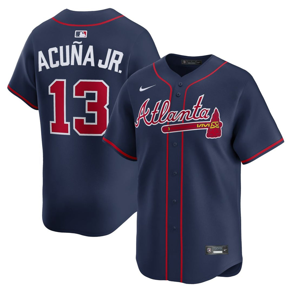 Atlanta Braves Ronald Acuña Jr. Alternate Limited Jersey - Navy