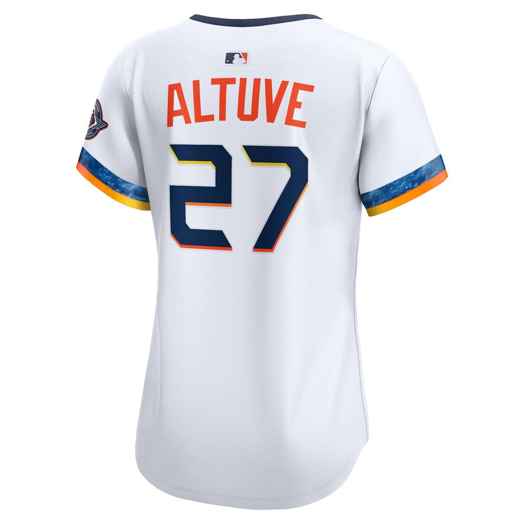 Houston Astros Jose Altuve Women's 2025 City Connect Limited Jersey - White