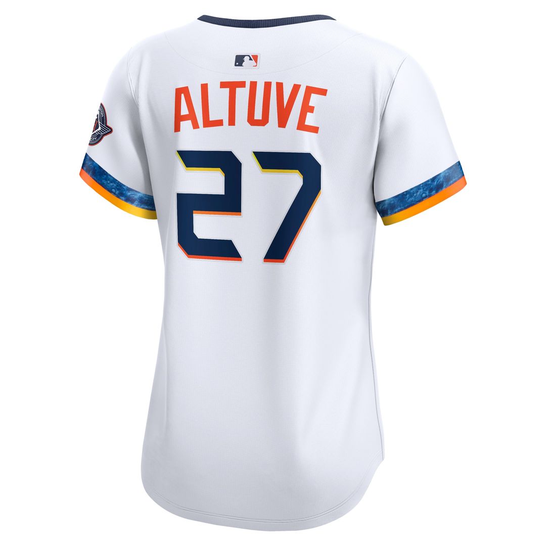 Houston Astros Jose Altuve Women's 2025 City Connect Limited Jersey - White