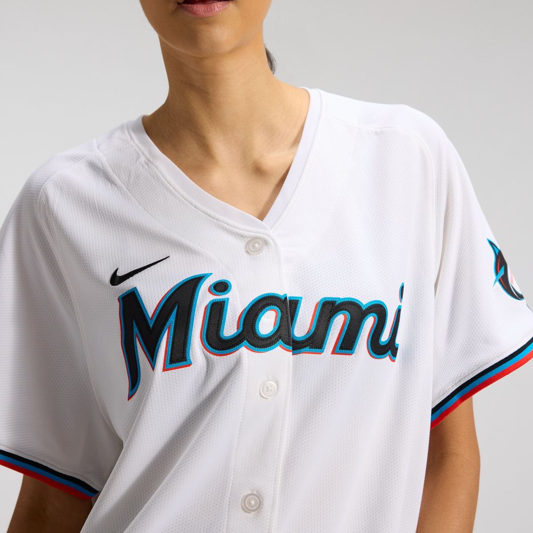 Miami Marlins Sandy Alcantara Women's Home Limited Jersey - White