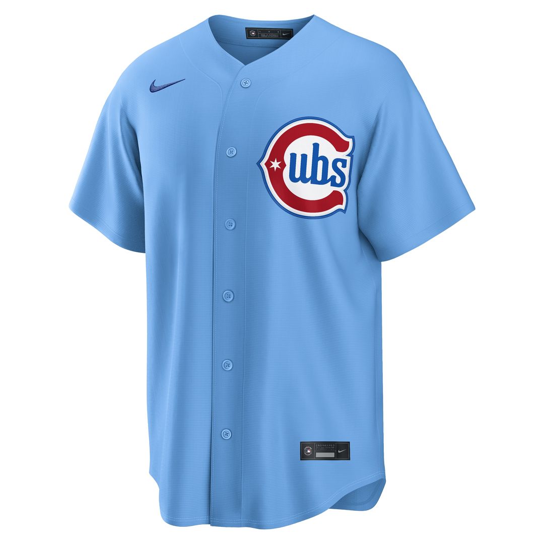 Chicago Cubs Pete Crow - Armstrong Alternate Replica Jersey - Light Blue