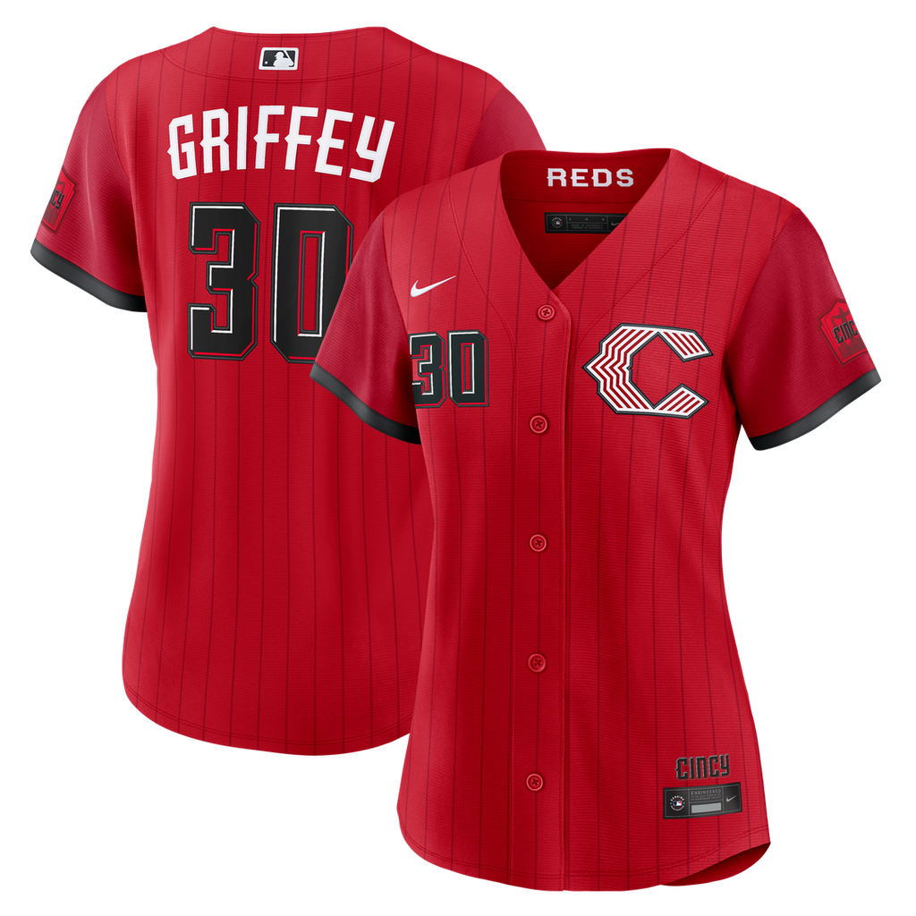 Cincinnati Reds Ken Griffey Jr. Women's 2026 City Connect Stadium Jersey - Red