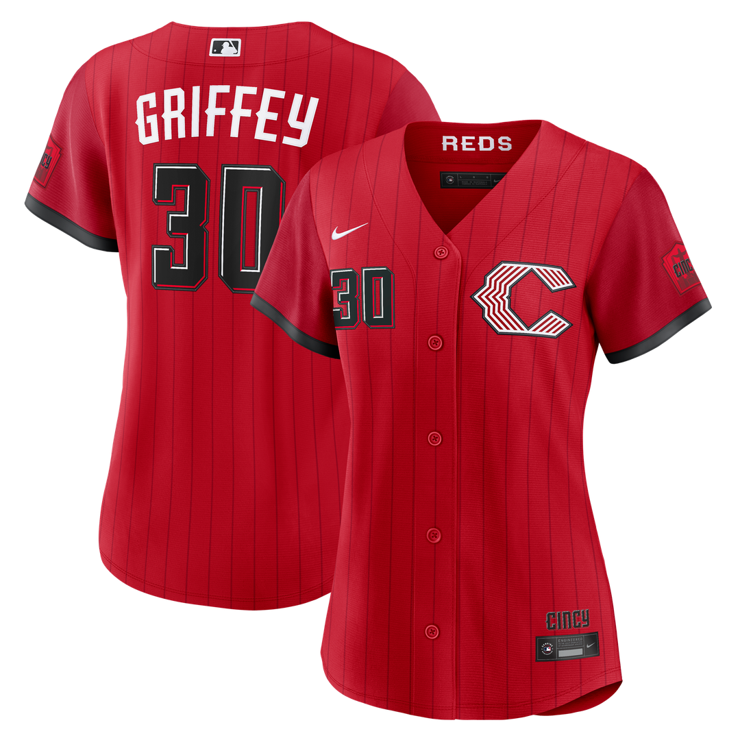 Cincinnati Reds Ken Griffey Jr. Women's 2026 City Connect Stadium Jersey - Red