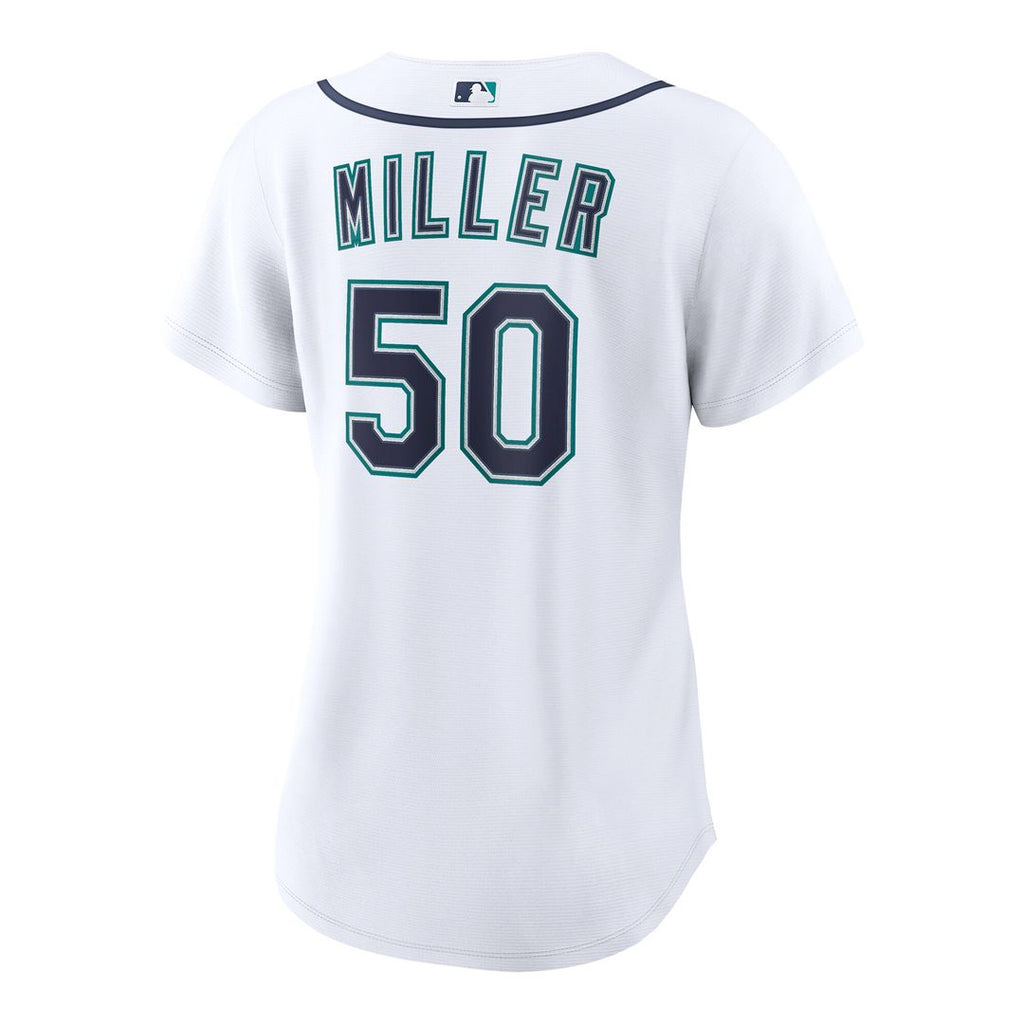 Seattle Mariners Bryce Miller Women's Home Replica Jersey - White